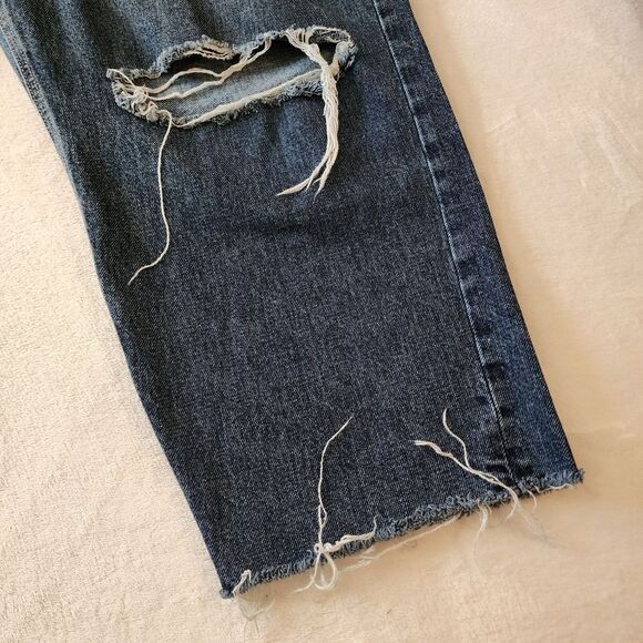 Old Navy High Rise Slouchy Straight Distressed Secret Slim Pockets Jeans Size 20 - Picture 5 of 10